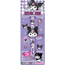Syn Shop Sevimli Ked Kuromiii Desenli Kawaii Işıklı Müzikli Kol Saati Kadın Genç Kız Çocuk Doğum Günü Hediye