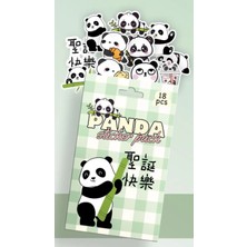 Syn Shop Panda 18 Adet Kutulu Sticker Etiket Çıkartma