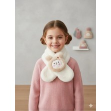 Syn Shop Kawaii Teddy Bear Çilekli Ayıcık Tüylü Peluş Atkı Boyunluk Genç Kız Çocuk Bebek Hediyelik