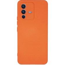 Uryport Vivo V23 5g Kılıf Nano Içi Kadife Silikon - Turuncu