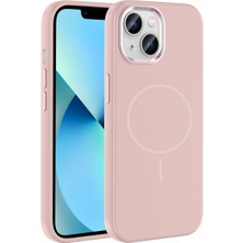 Tele Shop iPhone 15 Kılıf Magsafe Destekli Soft Touch Hissiyatlı Premium Silicon Case Cover Mlk/edi