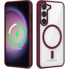 TeleZone Samsung Galaxy S22 Plus Kılıf Şavk Magsafe Uyumlu Renkli Silikon Kapak