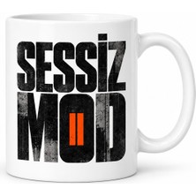 Popüler Sepet Sessiz Mod Tasarımlı Porselen Kupa - Model 660