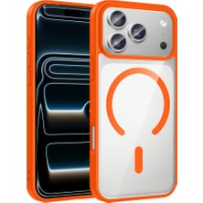 Tele Shop iPhone 17 Pro Kılıf Kenarları ve Magsafe Halkası Renkli Şık Silikon Kapak Mlk/ege