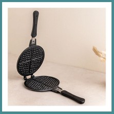 Bezos Trendexa 20 cm Granit Döküm Waffle Tava - Bakalit Saplı Mac