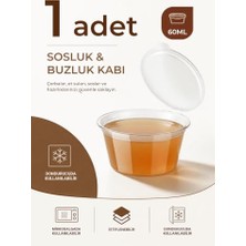 Bomii MIT1363 Sızdırmaz Mini Sosluk ve Buzluk Saklama Kabı, 60 ml