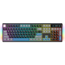 Bomii Gamenote KB912L-TUR Türkçe Hot-Swap Mekanik Gaming Klavye, Tft Ekranlı, 3 Modlu Bt/2.4g/kablolu