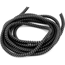 Bomii Kablo Kordon Koruyucu Spiral Sarma Kılıf Koruma Black Pearl