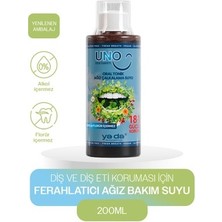 Ya Da Multicosmetics Uno Oral Tonik Ferahlatıcı Ağız Bakım Suyu 200ML, Florür ve Gluten İçermez, Vegan