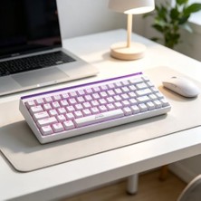 Bomii Türkçe Q Kompakt Kablolu Mekanik Hisli Oyuncu Klavyesi, Rgb Işıklı Renkli LED Aydınlatmalı