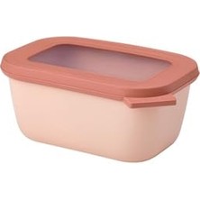 Bomii Cirqula Çok Amaçlı Kase Dikdörtgen Nordic Blush – 750 ml – Saklama Kutusu, Buzdolabı Kutusu, Derin Dondurucu, Mikrodalga Fırın Kabı ve Kapaklı Servis Kasesi Olarak Kullanılabilir