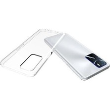 TeleZone Oppo A55 4g Kılıf Ultra Şeffaf Esnek Silikon Kapak Tlz/şeffaf