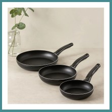Bezos Trendexa Teflon 3 Parça Tava Seti (16-20-24 Cm) Mac
