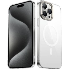 Tele Shop iPhone 15 Pro Magsafe Wireless Şarj Özellikli Şeffaf G-Glass Kılıf – Mlk