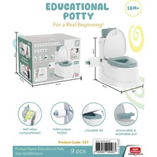 Marvielle Bebek Eğitici Lazımlık 18 Ay Bebek Klozet Sifon Sesi Yok - Klozet Adaptörü & Lazımlık