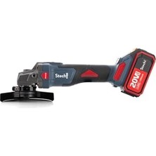 Bomii Stechend SX44 125 mm Çift Akülü 4 Ah Avuç Taşlama Makinesi