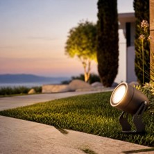 Bomii Fonelight Egitera LED Kazıklı Bahçe Spot Aydınlatma 7W IP65 Alüminyum Dış Mekan Çim Armatürü 3000K Peyzaj Bahçe Ağaç Duvar Vurgu Aydınlatması