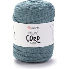 Bomii Yarnart Macrame Cord 5 mm - Makrome El Örgü Ipi MAVI-795