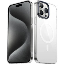 Tele Shop iPhone 15 Pro Magsafe Wireless Şarj Özellikli Şeffaf G-Glass Kılıf – Mlk