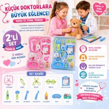 Bomii Oyuncak Doktor Seti Eğitici Sağlık Oyuncakları 2'li Set (Pembe & Mavi)