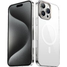 Tele Shop iPhone 16 Pro Magsafe Wireless Şarj Özellikli Şeffaf G-Glass Kılıf – Mlk