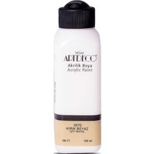 Bomii Akrilik Boya, 140 Ml, Kırık Beyaz 3670