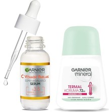 Bomii Mineral Termal Koruma Roll-On Deodorant & C Vitamini Parlak Süper Aydınlatıcı Serum 30 ml Set