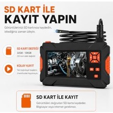 Bomii 10 Metre 3 Kameralı Endoskop Yılan Kamera Video Kayıtlı