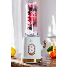Bomii Blender, Smoothie Öğütücü Fonksiyonlu Çift Şişeli Smothie Blender LC-SBL01 Su Yeşili