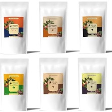 Bomii Dünya Kahveleri 6 Çeşit x 100 G - Arabica -/brezilya Santos/endonezya/etiyopya Sidamo/etiyopya Yirgacheffe/guatemala - (Espresso Öğütüm)
