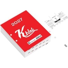 Bomii Keskin 2027-K-BLOK Günlük Masa Takvimi