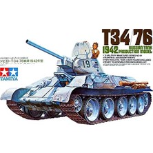 Bomii 1/35 Russian Tank T34/76 1942 Plastik Tank Maket Kiti