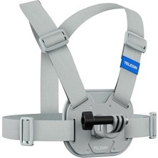 Bomii Aksiyon Kamera Göğüs Askısı (Vest Chest) | Hızlı Çıkarılabilir Yelek Göğüs Kayışı | Gopro 13/12/11/10/9/8/7/6/5, Osmo Action 3/4/5 Pro, INSTA360 Modelleri ile Uyumludur (Gri)