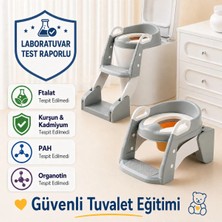 Marvielle Çocuk Tuvalet Eğitimi Katlanır Klozet Adaptörü ve Lazımlık Merdivenli Tuval - Klozet Adaptörü & Lazımlık