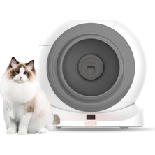 Bomii Q-Clean Wifi Otomatik Akıllı Kedi Tuvaleti Gri Yeni Versiyon