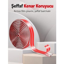 Bomii Şeffaf Masa Kenarı Bebek Koruyucu Bant 2 Metre – Yapışkanlı Esnek Mobilya ve Sehpa Kenar Koruyucu