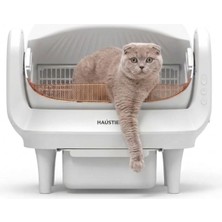 Bomii SW01 Akıllı Kedi Tuvaleti - App Kontrollü, Kızılötesi Sensörlü ve 65L Geniş Hazne Açık Tasarım