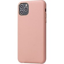 TeleZone iPhone 11 Pro Max Pu Deri ve Kadife Kaplamalı Eyzi Premium Kapak