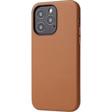 TeleZone iPhone 13 Pro Max Pu Deri ve Kadife Kaplamalı Eyzi Premium Kapak