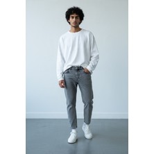 Oray Store Erkek Boyfriend Kalıp Bilek Boy Paça Kaliteli Denim Jeans