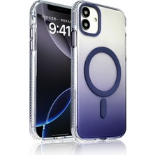 Tele Shop iPhone 14 Pro Max Kılıf Magsafeli ve Renk Geçişli Şeffaf Yapılı Sert Premium Silikon Kapak Mlk/toros
