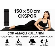 Bomii Yoga Matı, Luxury 6 mm Siyah Pilates &, Kaymaz Egzersiz Minderi, 150X50 cm