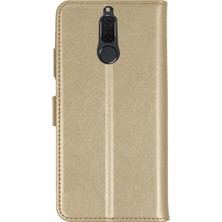 Zenviaa Mey Ithalat® Huawei Mate 10 Lite Trend S Plus Kapaklı Telefon Kılıf - Gold ZNV20296545