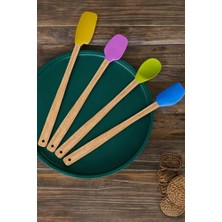 Marmara Avm 4'lü Isıya Dayanıklı Silikon Spatula Seti, Renkli Mutfak Kaşığı Yz.balsarenkliminispatula