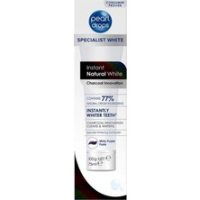 Pearl Drops Instant Natural White Charcoal Diş Macunu 75 ml