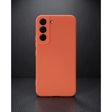 TeknoKapsül Samsung Galaxy S22 Plus Kılıf Nano Içi Kadife Silikon - Turuncu