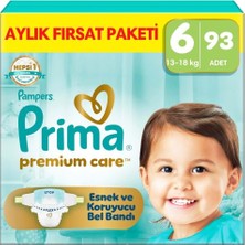 Bomii Premium Care Aylık Fırsat Paketi 6 Numara 93 Adet Bebek Bezi