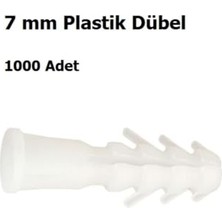 Bomii 7 mm Plastik Dübel, 1000 Adet