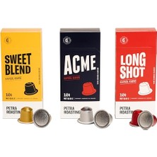 Bomii Sweet Blend, Long Shot, Acme Kapsül Kahve 30 Adet (3 Paket)