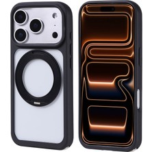 TeleZone iPhone 17 Pro Standlı Piza Silikon M-Safe Şarj Özellikli Kapak